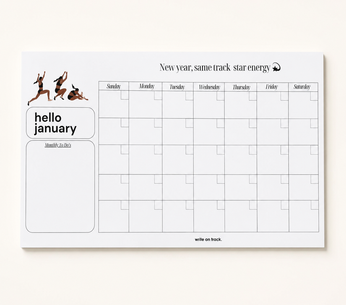 On Your Mark Calendar